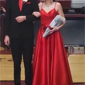 Modest Stunning Red Amazon Dress